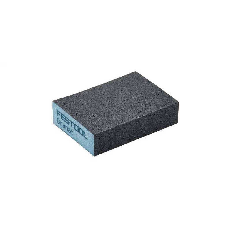 GRANAT Abrasive Sponge - 2.7" x 3.8" x 1" - 6 Pack - Profile:Single Angle - Grit:60 Grit